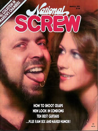 National Screw March 1977 magazine back issue National Screw magizine back copy 