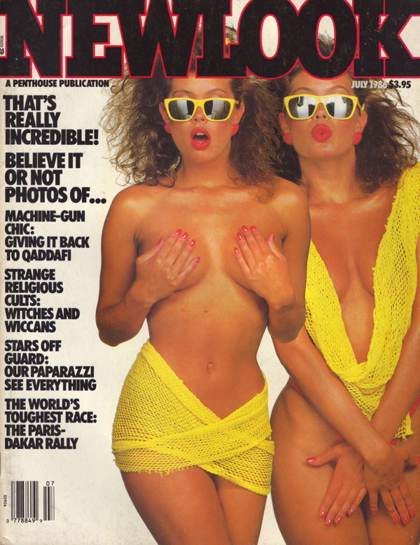 Newlook July 1986 magazine back issue Newlook English magizine back copy 1986 july back issues of newlook magazine erotic pictorials topless ladies politics religion celebri