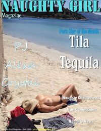 Tila Tequila magazine cover appearance Naughty Girl July 2014