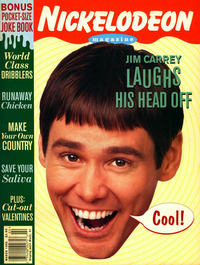 Jim Carrey magazine cover appearance Nickelodeon February 1995