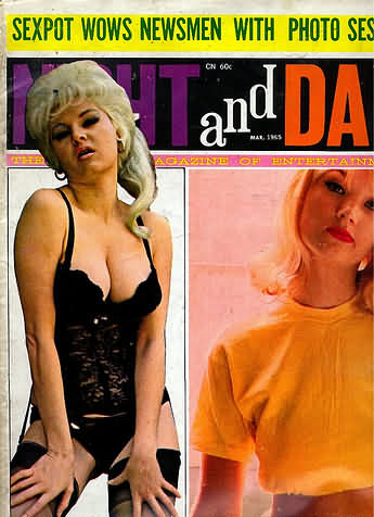 Night and Day March 1965 magazine back issue Night and Day magizine back copy 