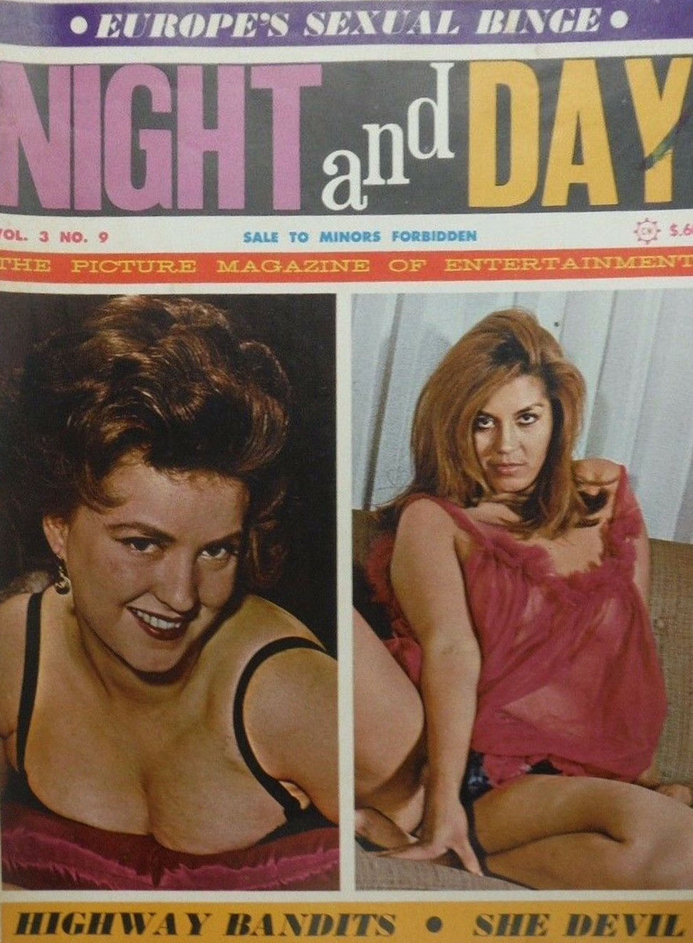 Night and Day July 1967 magazine back issue Night and Day magizine back copy 