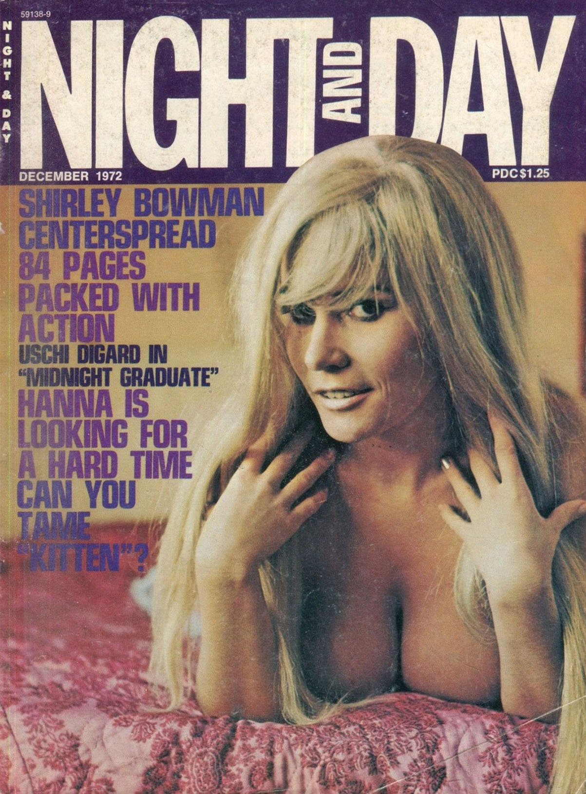 Night and Day December 1972 magazine back issue Night and Day magizine back copy 