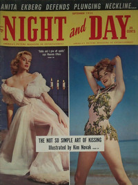 Anita Ekberg magazine cover appearance Night and Day September 1955
