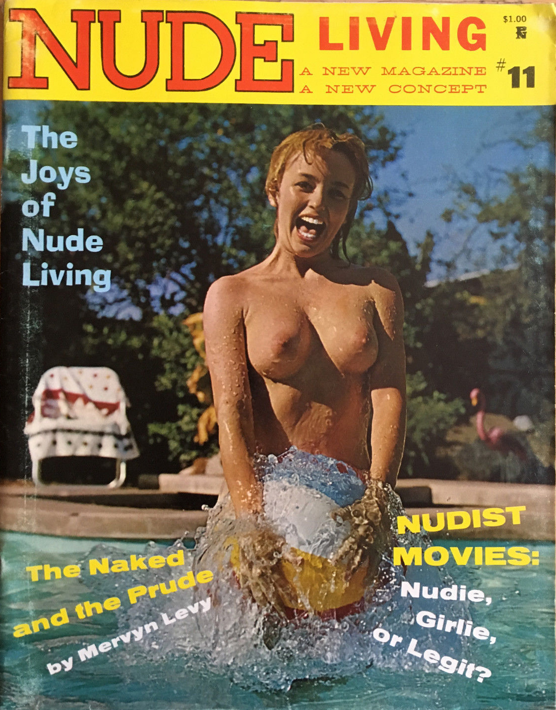 Nude Living # 11 magazine back issue Nude Living magizine back copy 