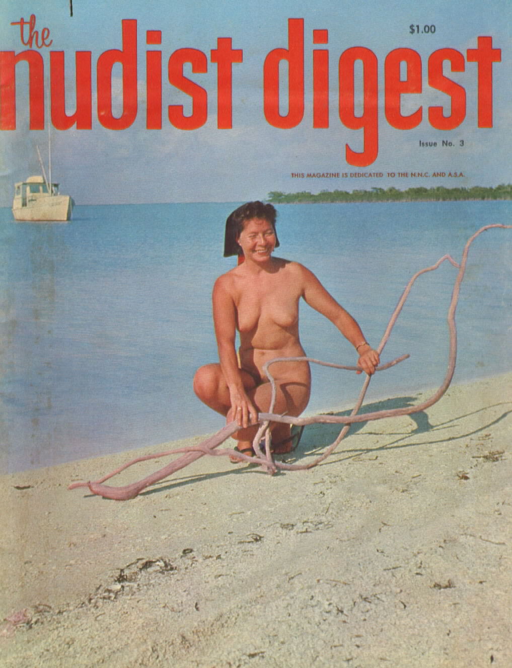 Nudist Digest # 3 magazine back issue Nudist Digest magizine back copy 