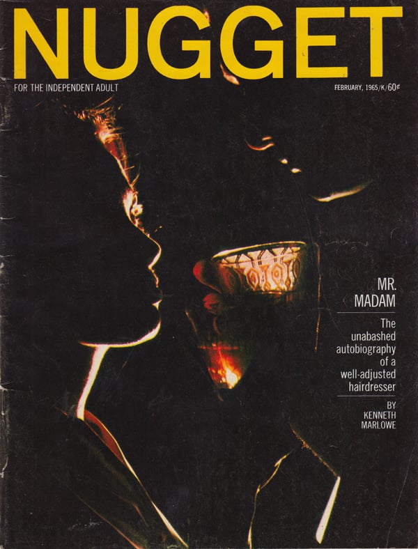 Nugget February 1965 magazine back issue Nugget magizine back copy mr madam satire photessay now i can breath ga mask christians and censors pop goes te easel ten best