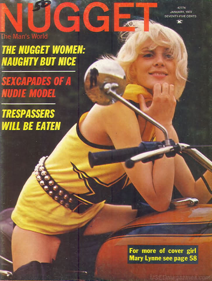 Nugget January 1972 magazine back issue Nugget magizine back copy Nugget January 1972 Adult Magazine Back Issue Published by Nugget, Specialists in XXX Hardcore Kink Magazines. The Nugget Women: Naughty But Nice.