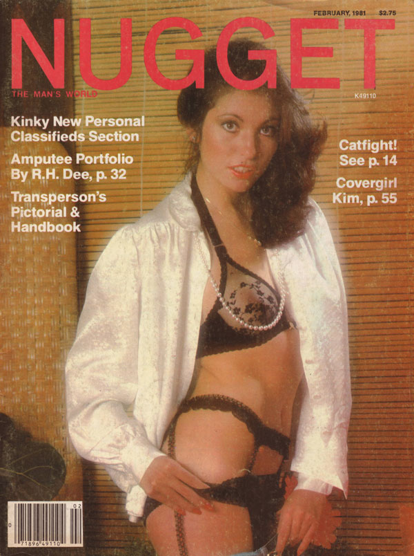 Nugget February 1981 magazine back issue Nugget magizine back copy nugget the man's world kinky new personal classifieds section amputee portfolio transpersons handboo