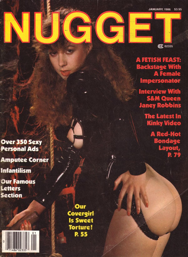 Nugget January 1986 magazine back issue Nugget magizine back copy nugget magazine 1986 back issues hot fetish porn mag classic 80s pornstars explicit sex pics dirty r