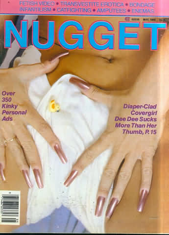 Nugget May 1986 magazine back issue Nugget magizine back copy Nugget May 1986 Adult Magazine Back Issue Published by Nugget, Specialists in XXX Hardcore Kink Magazines. Covergirl Dee Dee.