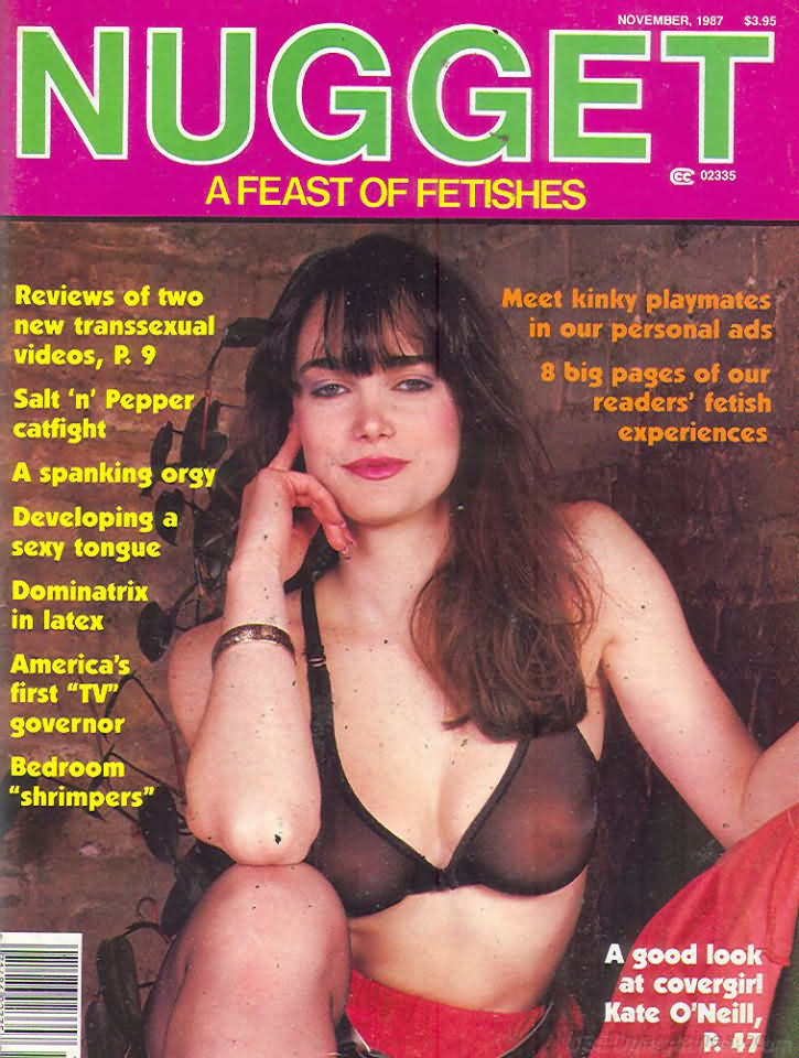 Nugget November 1987 magazine back issue Nugget magizine back copy Nugget November 1987 Adult Magazine Back Issue Published by Nugget, Specialists in XXX Hardcore Kink Magazines. Reviews Of Two New Transsexual Video, P.9.