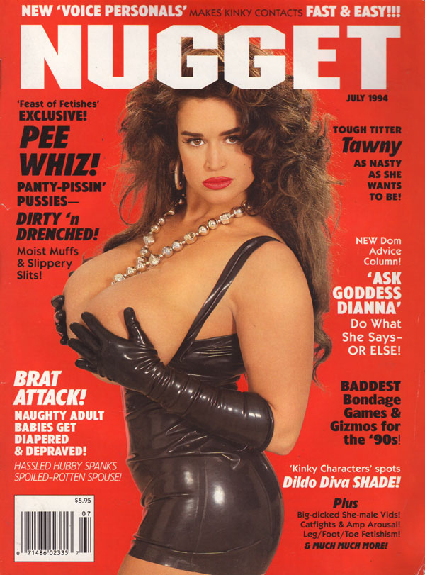 Nugget July 1994 magazine back issue Nugget magizine back copy fetish exclusive magazine nugget panty pissing pussies dirty drenched yellow fever doms and slaves e