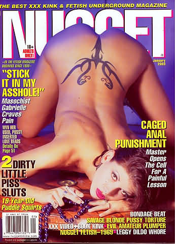 Nugget January 2003 magazine back issue Nugget magizine back copy Nugget January 2003 Adult Magazine Back Issue Published by Nugget, Specialists in XXX Hardcore Kink Magazines. Stick It In My Asshole!.