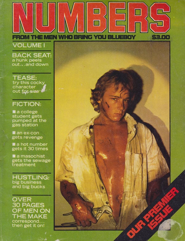 Numbers # 1, September/October 1977 magazine back issue Numbers magizine back copy numbers magazine premier issue 1977 back issues hot sexy man on man action pixxx naughty buff dudes 