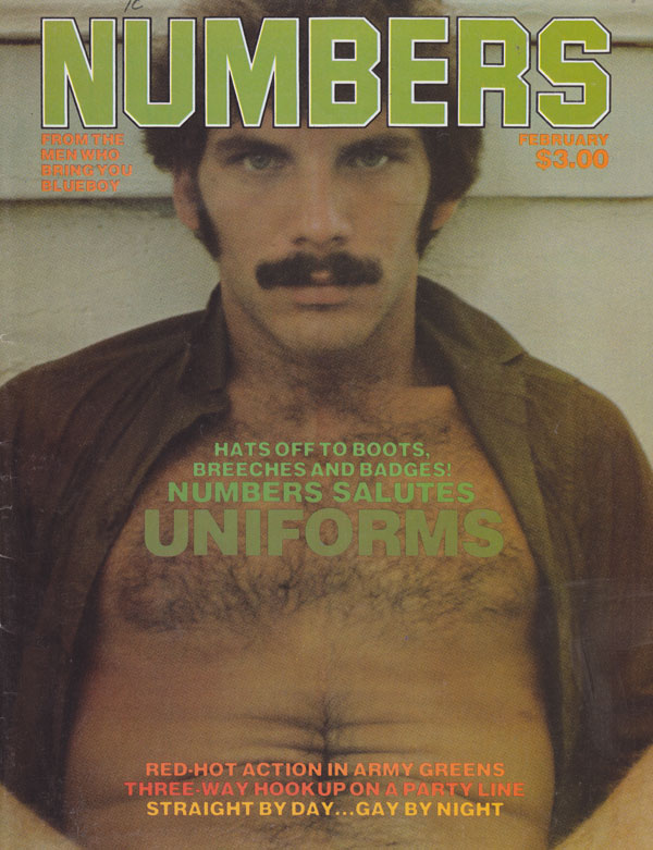 Numbers February 1979 magazine back issue Numbers magizine back copy numbers magazine back issues 1979 hot butch dudes stripped down bear xxx porn naughty 70s pornstar p