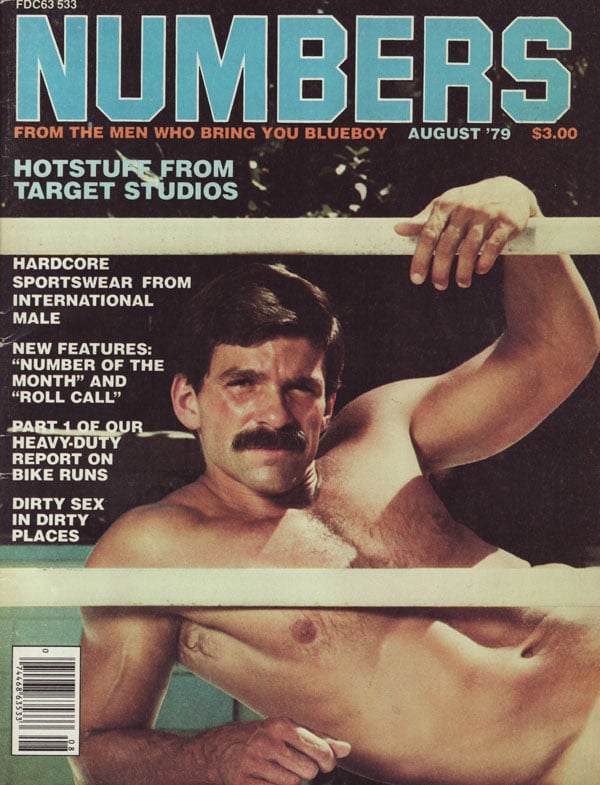 Numbers August 1979 magazine back issue Numbers magizine back copy hotstuff from target studios hardcore sportswear from international male number of the month part on