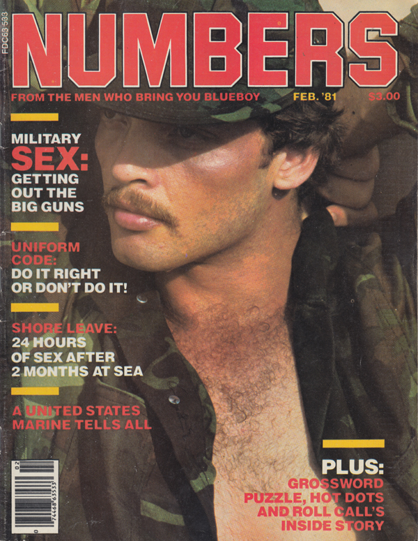 Numbers February 1981 magazine back issue Numbers magizine back copy military sex getting out the big guns uniform code do it right or dont shore leave hours of sex afte