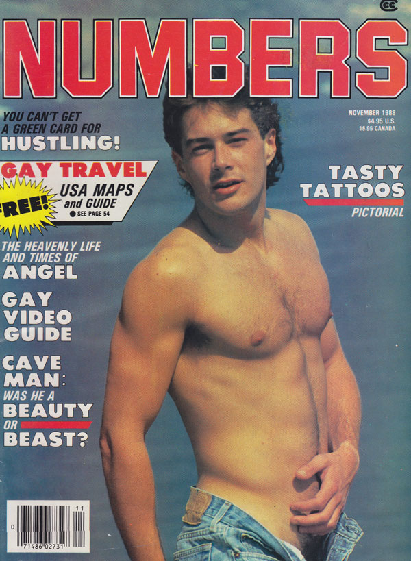 Numbers November 1988 magazine back issue Numbers magizine back copy numbers magazine back issues 1988 hottest gay porn pictorials video guide reviews x-rated pics naugh