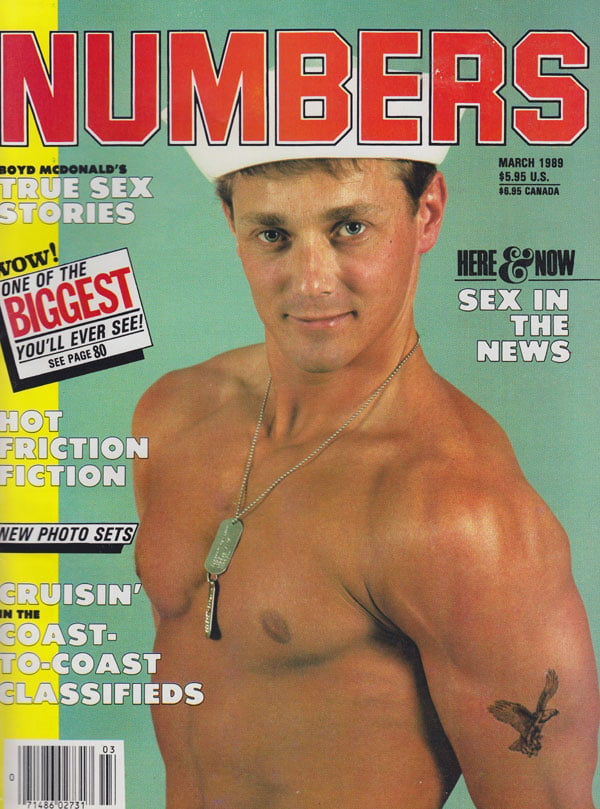 Numbers March 1989 magazine back issue Numbers magizine back copy numbers magazine 1989 back issues true sex stories gay x-rated fatnasies horny hung men hard dicks t