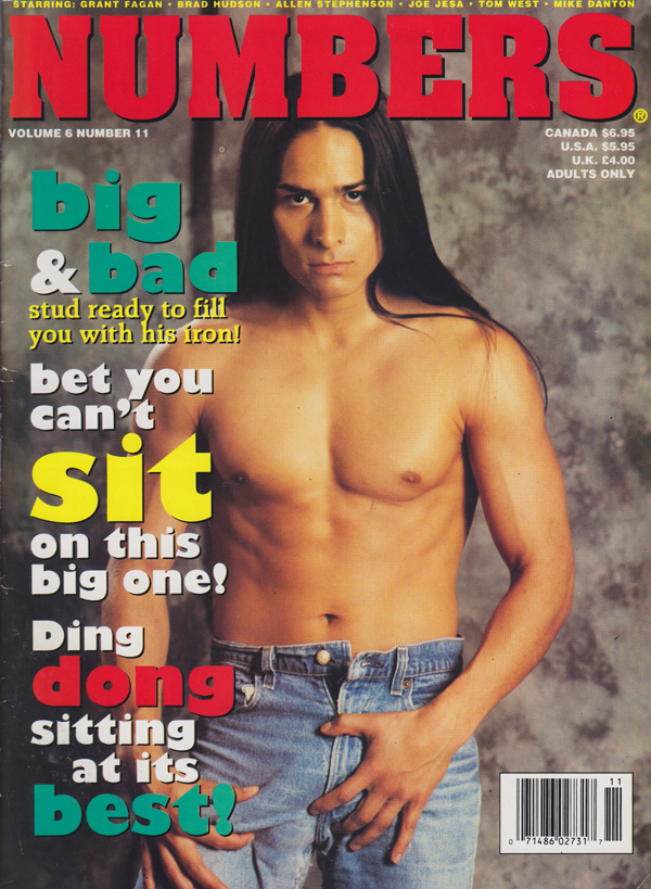 Numbers November 1994 magazine back issue Numbers magizine back copy Big & Bad  Stud ready to fill you with his iron! Bet you can't sit on this Big one! Tom West Joe Jes