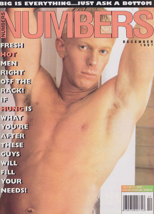 Numbers December 1997 magazine back issue Numbers magizine back copy numbers magazine 1997 back issues fresh hot men tightest asses up close gay pornstar photos erotic s