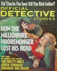 Taylor Charly magazine cover appearance Official Detective Stories February 1975