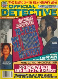 Official Detective Stories April 1995 magazine back issue cover image
