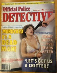 Official Police Detective January 1981 magazine back issue