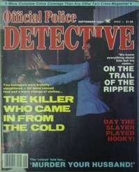 Official Police Detective September 1981 magazine back issue