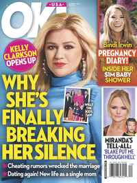 Kelly Clarkson magazine cover appearance OK October 5, 2020