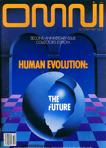 Omni October 1980 magazine back issue Omni magizine back copy 
