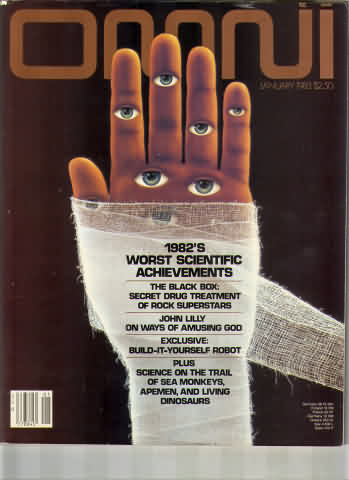 Omni January 1983 magazine back issue Omni magizine back copy 