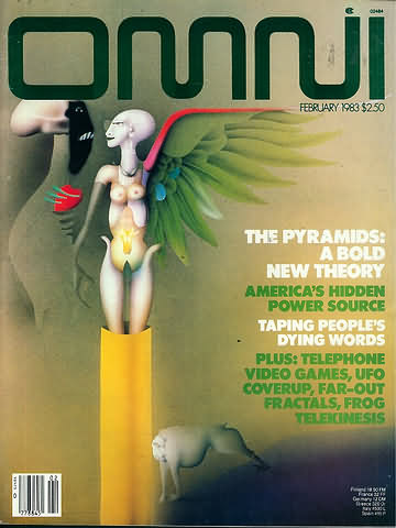 Omni February 1983 magazine back issue Omni magizine back copy 