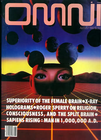 Omni August 1983 magazine back issue Omni magizine back copy 