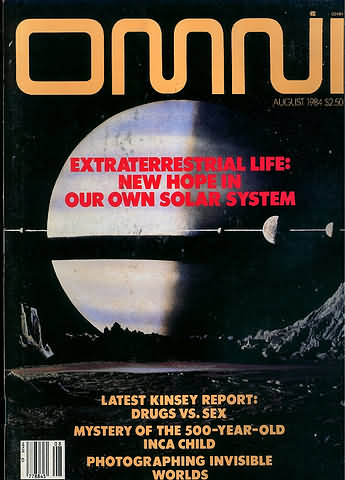 Omni August 1984 magazine back issue Omni magizine back copy 