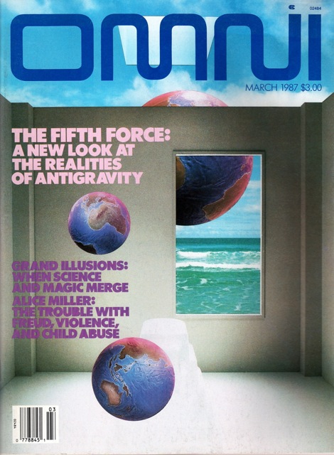 Omni March 1987 magazine back issue Omni magizine back copy 