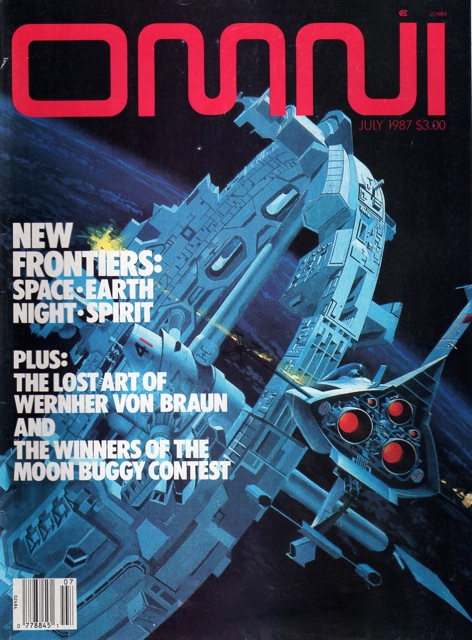 Omni July 1987 magazine back issue Omni magizine back copy 