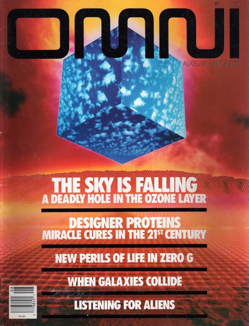 Omni August 1987 magazine back issue Omni magizine back copy 