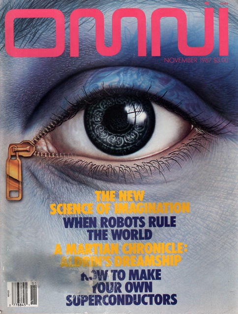 Omni November 1987 magazine back issue Omni magizine back copy 