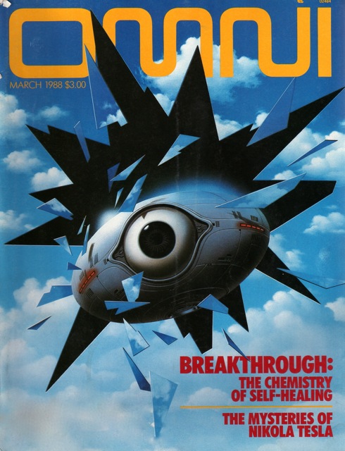 Omni March 1988 magazine back issue Omni magizine back copy 