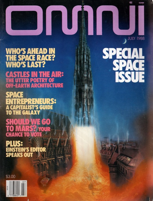 Omni July 1988 magazine back issue Omni magizine back copy 