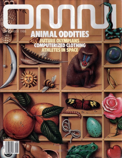 Omni September 1988 magazine back issue Omni magizine back copy 