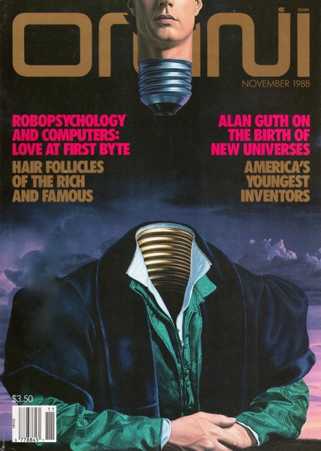 Omni November 1988 magazine back issue Omni magizine back copy 