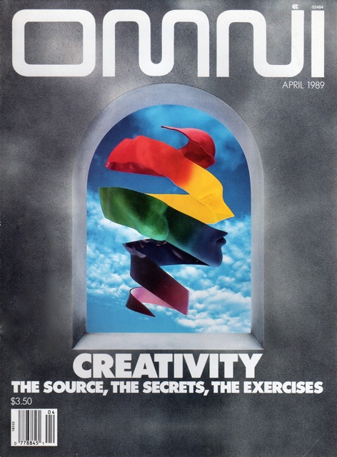 Omni April 1989 magazine back issue Omni magizine back copy 