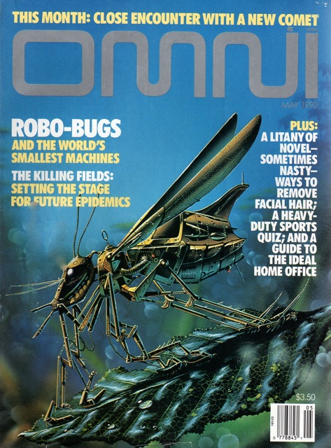 Omni May 1990 magazine back issue Omni magizine back copy 