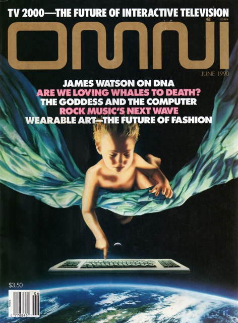 Omni June 1990 magazine back issue Omni magizine back copy 