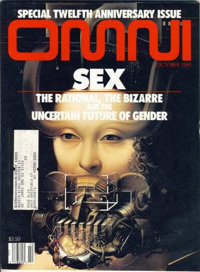 Omni October 1990 magazine back issue Omni magizine back copy 