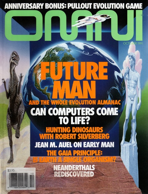 Omni October 1991 magazine back issue Omni magizine back copy 