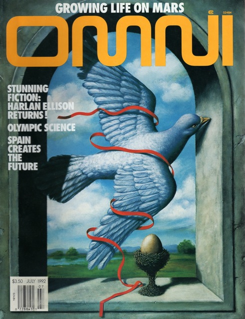 Omni July 1992 magazine back issue Omni magizine back copy 